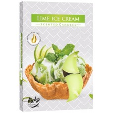 Свеча чайная ароматизированная Bispol Лайм 1.5 см 6 шт (p15-253)