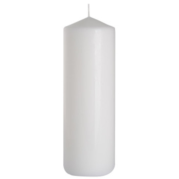 Свічка циліндр біла 20 см (sw80/200-090)