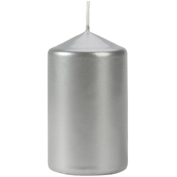 Свічка циліндр срібляста 10 см (sw60/100-271)