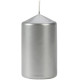 Свічка циліндр срібляста 10 см (sw60/100-271)