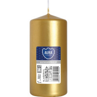 Свічка циліндр золотиста 10 см (sw50/100-213)