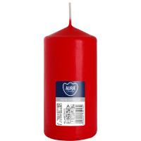 Свічка циліндр червона sw60/120-030 12 см