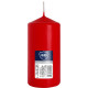 Свічка циліндр червона sw60/120-030 12 см