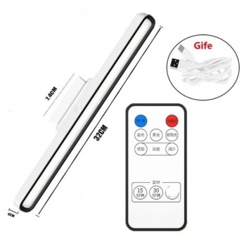 LED лампа світильник на магніті з акумулятором та пультом 31 см