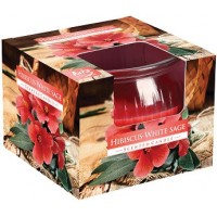 Ароматична свічка у склі гібіскус-біла шавлія 8 см (69-256)