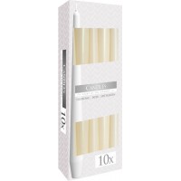 Свічка конічна кремова 24,5 см 10 шт (s30-011)