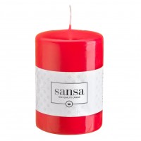 Свічка циліндр червона 10 см 70/100-030г