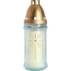 Лампадка прозрачная в стекле Bispol 3 дня 22 см (3004)