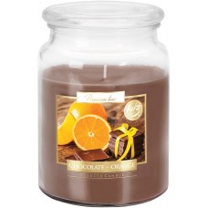 Свеча ароматизированная шоколад апельсин Bispol 10х14 см (snd99-340)