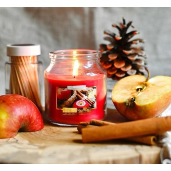 Свеча ароматизированная Bispol яблоко-корица 10 см (snd71-87)