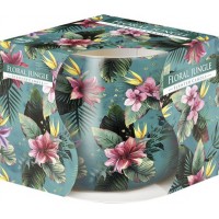 Свеча ароматическая в стекле Bispol цветочные джунгли 7 см (sn71s-57)