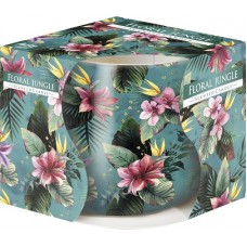 Свеча ароматическая в стекле Bispol цветочные джунгли 7 см (sn71s-57)