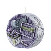 Свічка диск ароматична лаванда 9.5 см