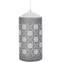 Свічка сніжинка сіра 12 см (sw60/120-499-070)