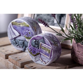 Свеча диск ароматическая лаванда 9.5 см