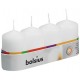 Свеча цилиндр белая bolsius 4х6 см 4 шт sw40/60-090Б