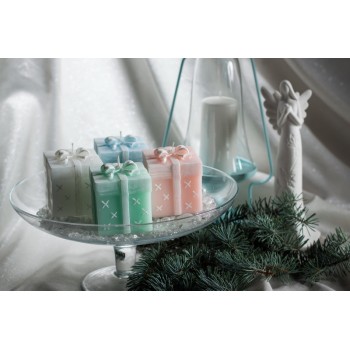 Свеча подарок 8 см Цвет персиковый