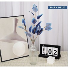 Искусственные листья эвкалипта цвет синий 48 см