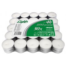 Свечи чайные Bispol Deko Premium 1,4 см 50 шт (pf10-50s)