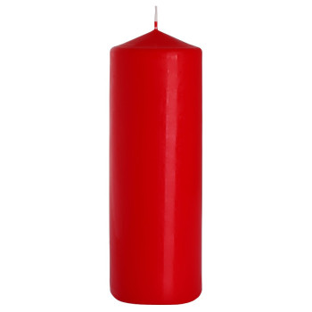Свічка циліндр червона 20 см (sw80/200-030)