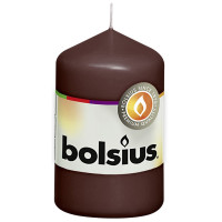Свеча цилиндр коричневая bolsius 8 см (50/80-045Б)