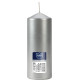 Свічка циліндр срібляста 15 см (sw60/150-271)