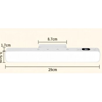 LED лампа на магніті з акумулятором та пультом 29 см