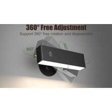 LED лампа на магніті з акумулятором та пультом чорна