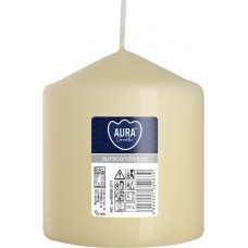 Свеча цилиндр кремовая Bispol 9 см (sw80/90-011)