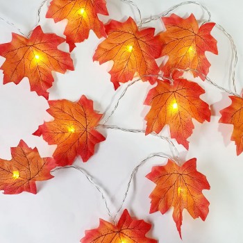 Светодиодная гирлянда кленовый лист USB 6 м 40 led