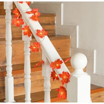 Светодиодная гирлянда кленовый лист USB 6 м 40 led