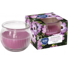 Свеча ароматическая в стекле секретный сад 8 см Bispol (sn69-365)