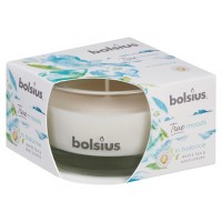 Свічка ароматична в склі білий чай і листя м'яти Bolsius (36022 IBE)