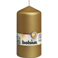 Свеча цилиндр золотистая Bolsius 13 см (70/130-213Б)