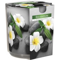 Свеча ароматизированная в стекле Bispol релакс 7,8 см (sn72s-50)