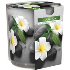 Свеча ароматизированная в стекле Bispol релакс 7,8 см (sn72s-50)