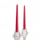Свічка конічна червона 24,5 см 10 шт (s30-030)