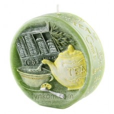 Свеча ароматическая зеленый чай 11.5 см
