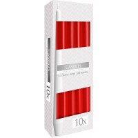 Свічка конічна червона 24,5 см 10 шт (s30-030)