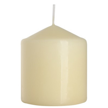 Свічка циліндр кремова 9 см (sw80/90-011)