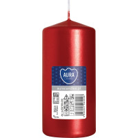 Свічка циліндр червоний металік 10 см (sw50/100-230)