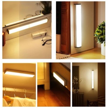 Светодиодный светильник перезаряжаемый с датчиком движения на магнитах 20 см