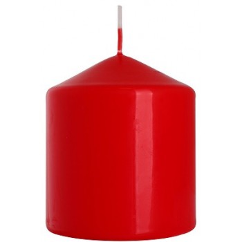 Свічка циліндр червона 9 см (sw80/90-030)