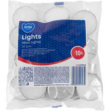 Свечи чайные Bispol Maxi Lights 2,2 см 20 шт (p40-20)