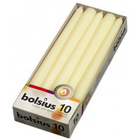 Свеча кремовая Bolsius 24,5 см 10 шт (s30-011Б)