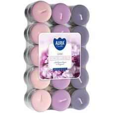 Свеча чайная ароматизированная Bispol Сирень 1.5 см 30 шт p15-30-38