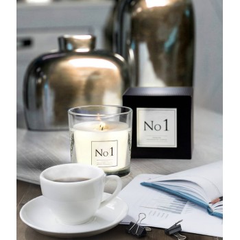 Аромасвеча агаровое дерево в сочетании со сладостью бобов тонка с двумя фитилями Bispol 10 см snp100-001