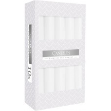 Свеча столовая белая Bispol 17 см 10 шт (s1-090)