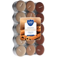 Свічка чайна ароматизована Кориця 1.5 см 30 шт (p15-30-65)
