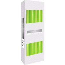 Свеча коническая салатовая Bispol 24,5 см 10 шт (s30-064)